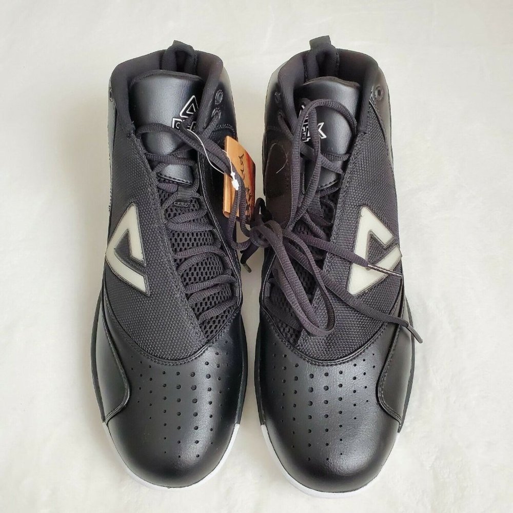 Peak Sport Men's Black/Grey Lace Up Basketball